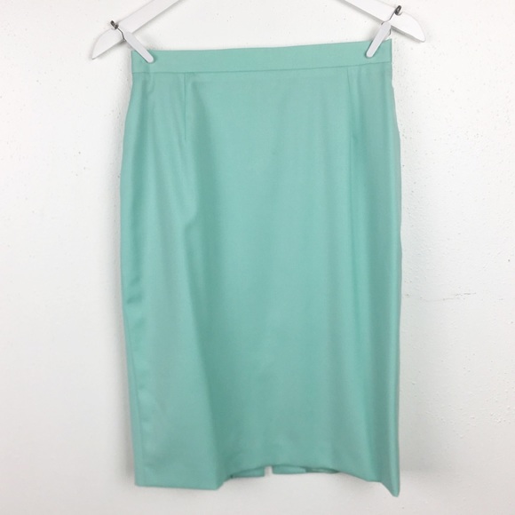 Escada Dresses & Skirts - Escada Size 36 Mint Green Classic Pencil Skirt